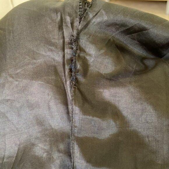 LOVE CULTURE Black‎ Blazer size M 3/4 sleeves with gathered details fully lined - Picture 6 of 7